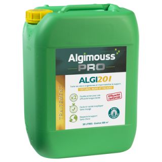 Algimouss - ALGI 201 - Traitement antimousse et imperméabilisant - 20L