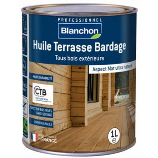Blanchon - Huile Terrasse Bardage Bois Grisé 1L 