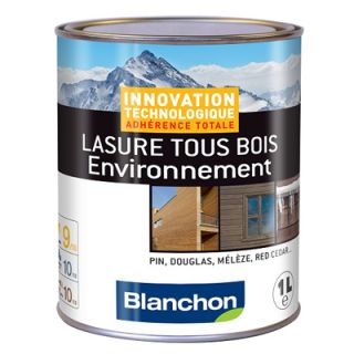 Blanchon Lasure Tous Bois Environnement 1L Blanc