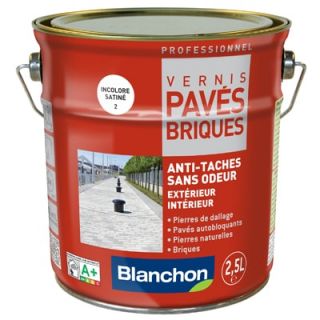 Blanchon - Vernis Pavés Briques 2,5L Incolore Satiné