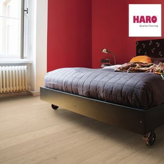 Haro Parquet - Planche large à l'ancienne série 4000 - Chêne - gris sable markant - NaturaDur