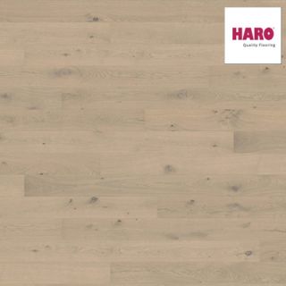 Haro Parquet - Planche large à l'ancienne série 4000 - Chêne - gris sable sauvage - NaturaDur - 2V