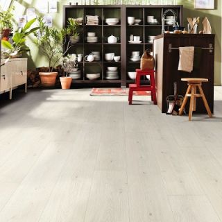 538765 - parquet stratifié gran via 4 v chêne emilia blanc 