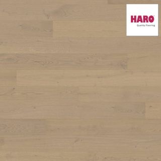 Haro Parquet - Planche large à l'ancienne série 4000 - Chêne - gris sable markant
