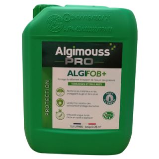 Algimouss - Algifob+ - Hydrofuge et Imperméabilisant pour dallages - 2,5L