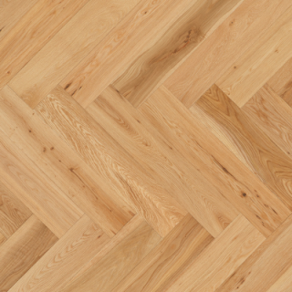 Lamett - Parquet Contrecollé Chêne Alta à bâton rompu (125 × 625 mm) Natural