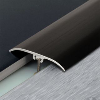 Barre de seuil DINAC à fixation invisible multi niveaux en alu anodisé Noir 0,93m x 41mm 
