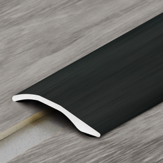 Dinac - Barre de seuil multi-niveaux adhésivé noir anodisé naturel - 40 mm