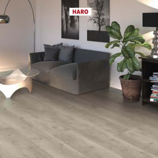 541513 HARO - Parquet Stratifié - TRITTY 100 - Gran Via 4V - Chêne Bergamo argent gris