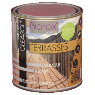 OLEASOL Terrasses - Saturateur Bois Extérieur 1L Incolore - Biorox