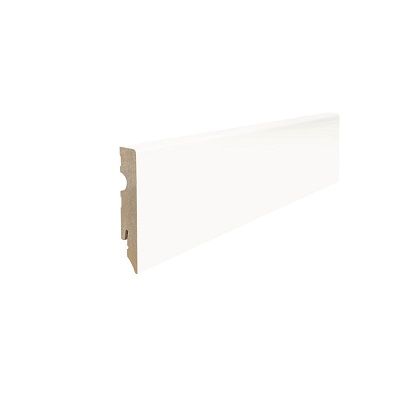 Haro - Plinthe blanche à emboîter recouvert de MDF - (16 x 58 x 2400 mm)