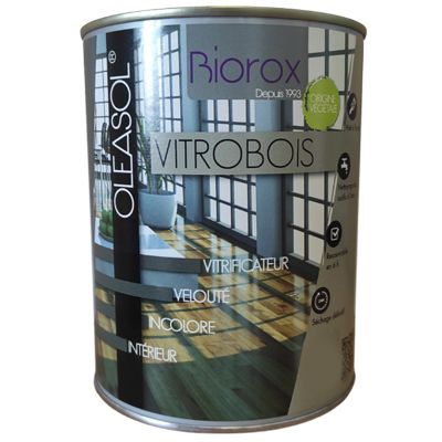 OLEASOL Vitrobois - Vitrificateur Mat 1L Bois Intérieur - Biorox